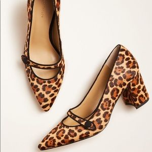 New Ann Taylor Essie Haircalf Mary Jane Pumps